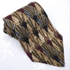 XMI Nordstrom Silk Tie Geometric Hand Made